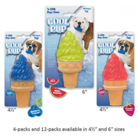 Cool Pup Toy  Ice Cream Cone (Color: Blue, size: large)