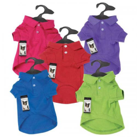 Zack & Zoey Polo Shirt (Color: Purple, size: small)