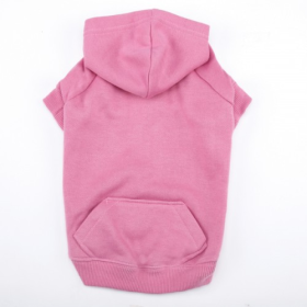 Casual Canine Basic Hoodie (Color: Pink, size: medium)