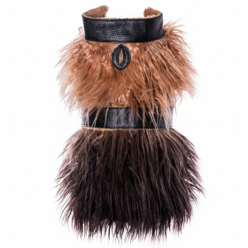 Mink Faux-Fur Vest (Color: Wildest One, size: XS)