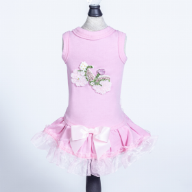 Bicycle Dress (Color: Pink, size: large)