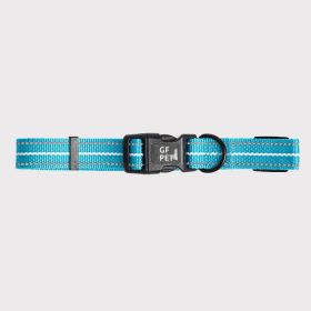 GF Pet  Reflective Collar (Color: Neon Blue, size: small)