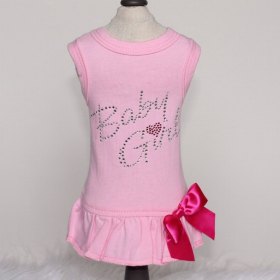 Baby Girl Dress (Color: Pink, size: large)