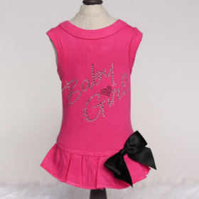 Baby Girl Dress (Color: Fuchsia, size: small)