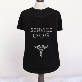 Service Dog Collection (Color: Black (Tee), size: large)