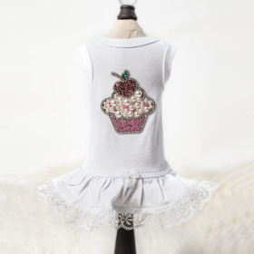 Lil Miss Cupcake (Color: White, size: XXS)