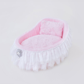 Crib Dog Bed (Color: Baby Doll, size: one size)