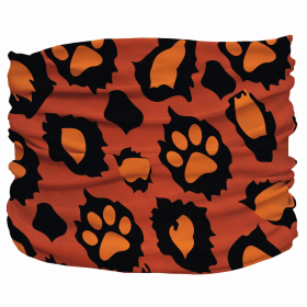 Leopawd Skin Pup Scruff (Color: Orange, size: XS)