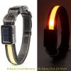 Solar And USB Rechargeable Light Up Pet Collar Waterproof LED Dog & Cat Collars For Night Walking