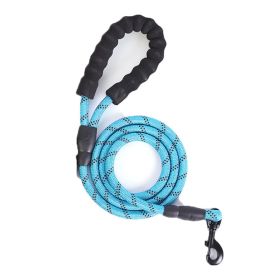 Strong Nylon Braided Dog Leash ; Pet Training Running Rope; Pet Supplies Pet Leash (Color: Blue, size: M)