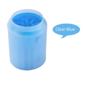 1pc Pet Paw Cleaner. Pet Cleaning Foot Cup For Dog And Cat; Pet Grooming Supplies (Color: Blue, size: S)