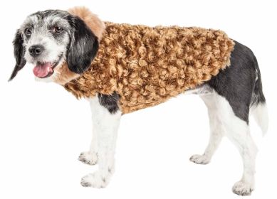 Pet Life Luxe 'Furpaw' Shaggy Elegant Designer Dog Coat Jacket (size: X-Small)