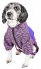 Pet Life Active 'Downward Dog' Heathered Performance 4-Way Stretch Two-Toned Full Body Warm Up Hoodie