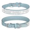 Pet Collar Shiny Artificial Rhinestone Dog Collar For Puppy And Cat; Microfiber Cat Collar