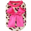 Winter Warm Pet Clothing For Small Dogs Soft Coral Vest Puppy Coat Leopard Print Dogs Costume