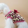 Winter Warm Pet Clothing For Small Dogs Soft Coral Vest Puppy Coat Leopard Print Dogs Costume