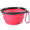 1000ml Large Collapsible Dog Pet Folding Silicone Bowl Outdoor Travel Portable Puppy Food Container Feeder Dish Bowl